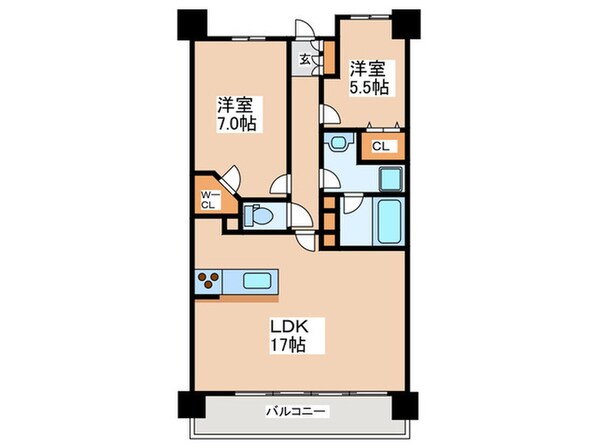 CITY　SPIRE難波グレイスの物件間取画像